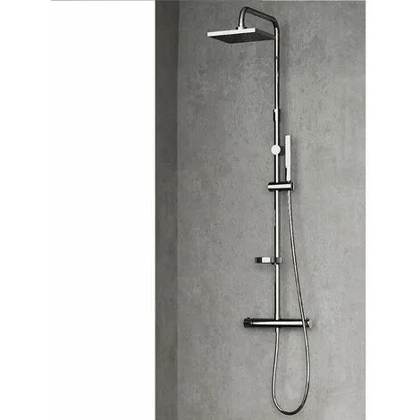 Novellini - Colonne De Douche Thermostatique 29 X H.125 Cm Chrome - EASY 2 2 Novellini - Colonne De Douche Thermostatique 29 X H.125 Cm Chrome - EASY 2 – Image 2