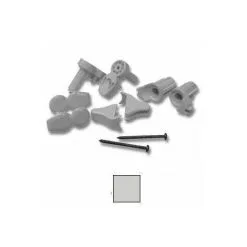 Pochette De Charnières Avec Caches YOUNG A R PENTAGONO AURORA 3 Chromé Novellini