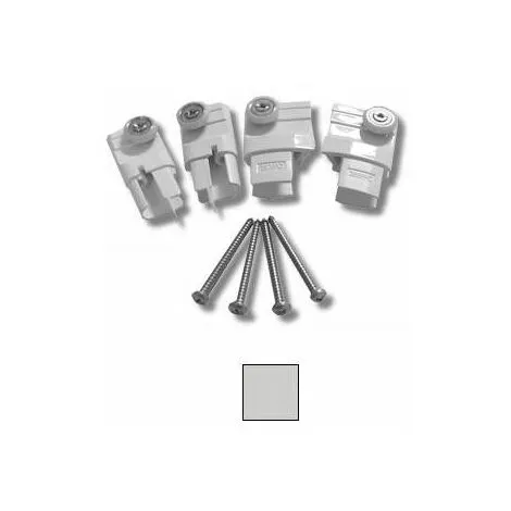 Kit De Roulements Avec Supports LUNES 2P, 2A Chromé Novellini 1 Kit De Roulements Avec Supports LUNES 2P, 2A Chromé Novellini