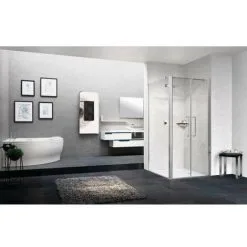 Porte De Douche Battante Verre Trempé - 770 à 810 Mm - Young 2.0 2B - Novellini