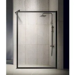 NOVELLINI Paroi De Douche Fixe KUADRA H Sérigraphié FRAME 100 Cm