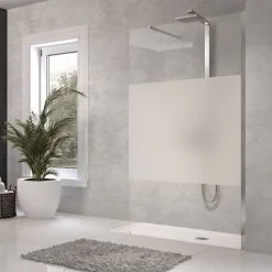 NOVELLINI Paroi De Douche SMART SMAH90-1B Verre Clair 1950mm 870-885