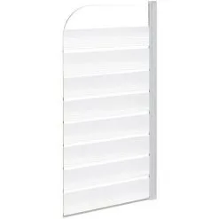 NOVELLINI Pare Baignoire Gauche 1 Volet Rabattable Ecran Parois Verre Sérigraphié 150 X 85 Cm