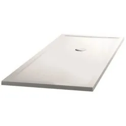 NOVELLINI Receveur Acrylique Blanc Renforcé Olympic Plus 120 X 90 Cm (ép. 4,5 Cm) Avec Bonde Ø 90 à Sortie Horizontale Incluse