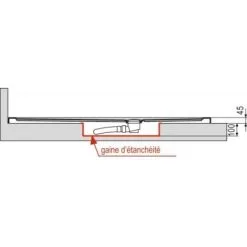 NOVELLINI Receveur Olympic + Acrylique Rectangulaire 140x80x4,5 Cm -NOVELLINI Soldes Boutique 19920520 3