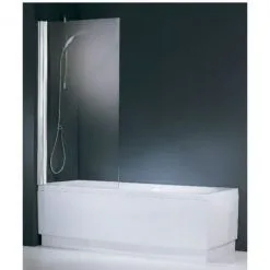 Pare-baignoire Verre Transparent - 1 Ventail - 150 X 70 Cm - Aurora - Novellini