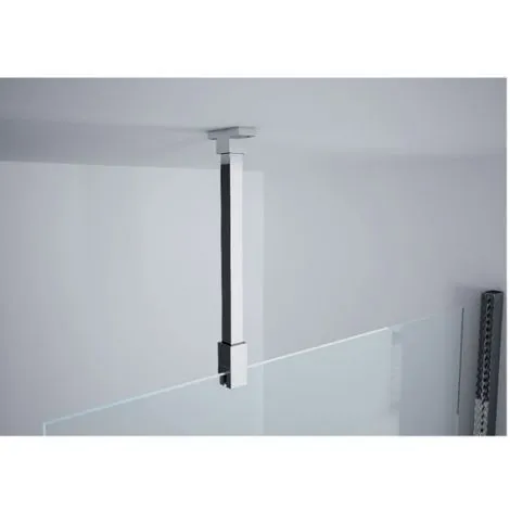Paroi De Douche Fixe Verre Transparent - 100 Cm - Lunes H - Novellini 2 Paroi De Douche Fixe Verre Transparent - 100 Cm - Lunes H - Novellini – Image 2