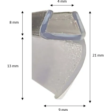 Pochette De 2 Joints Horizontaux Pour étanchéité Paroi Aurora Novellini 2 Pochette De 2 Joints Horizontaux Pour étanchéité Paroi Aurora Novellini – Image 2