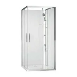 Cabine De Douche Glax 1 2.0 A Portes Coulissantes - 90 X 90 Cm - Novellini
