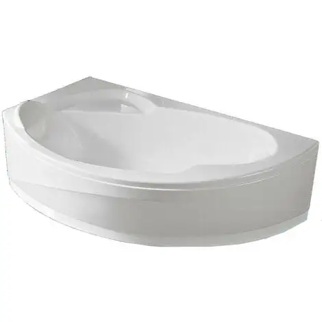 NOVELLINI Baignoire D'angle Asymétrique VOGUE - Angle à Gauche - Dimensions : 165 X 85 Avec Pieds - Sans Tablier - Couleur : Blanc 1 NOVELLINI Baignoire D'angle Asymétrique VOGUE - Angle à Gauche - Dimensions : 165 X 85 Avec Pieds - Sans Tablier - Couleur : Blanc