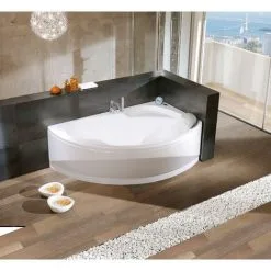 NOVELLINI Baignoire D'angle Asymétrique VOGUE - Angle à Gauche - Dimensions : 165 X 85 Avec Pieds - Sans Tablier - Couleur : Blanc 9 NOVELLINI Baignoire D'angle Asymétrique VOGUE - Angle à Gauche - Dimensions : 165 X 85 Avec Pieds - Sans Tablier - Couleur : Blanc -NOVELLINI Soldes Boutique 27129127 5