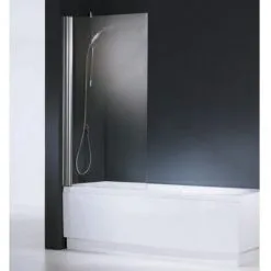 NOVELLINI Aurora 180 Panneau Pivotant Blanc Verre Transparent - Blanc