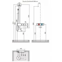 NOVELLINI Colonne De Douche Mécanique F Noir Mat -NOVELLINI Soldes Boutique 66411350 4