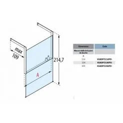 NOVELLINI Paroi KUADRA HF FRAME Avec étagères Porte-objets - Blanc 114 Cm 7 NOVELLINI Paroi KUADRA HF FRAME Avec étagères Porte-objets - Blanc 114 Cm -NOVELLINI Soldes Boutique 66646285 3