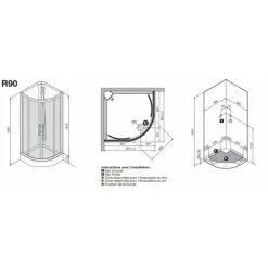 NOVELLINI Cabine De Douche 1/4 De Rond CARAT 90x90 Cm Thermostatique -NOVELLINI Soldes Boutique 7280322 5